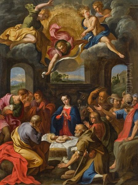 Adoration Of The Kings Oil Painting by Giuseppe Cesari