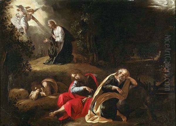 Christus Im Garten Gethsemane Oil Painting by Giuseppe Cesari