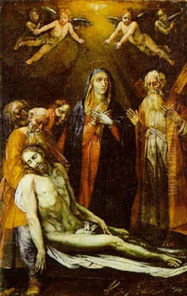 The Lamentation Oil Painting by Giuseppe Cesari