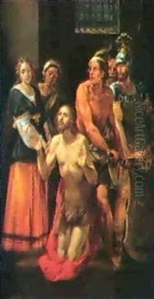 The Beheading Of St. John The Baptist Oil Painting by Giuseppe Cesari