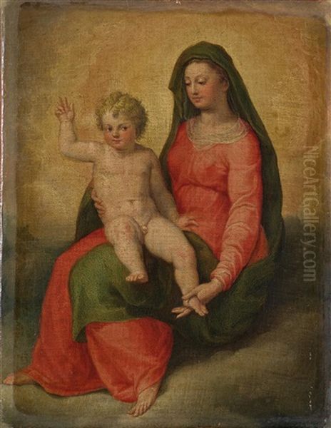 Madonna Mit Kind Oil Painting by Bartolomeo Cesi