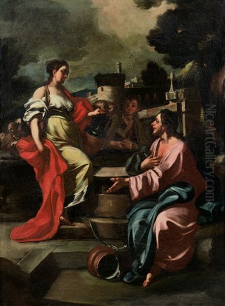 Incontro Di Gesu E La Samaritana Al Pozzo Oil Painting by Jacopo Cestaro