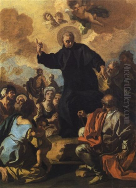 La Predica Di Sant' Ignazio Di Loyola Oil Painting by Jacopo Cestaro