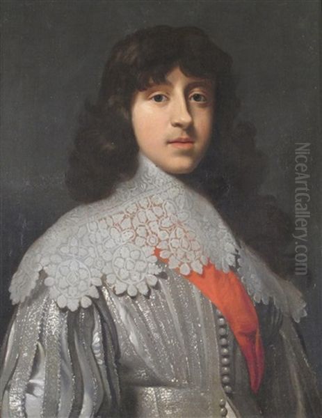 Portrait Of Edward Watson, 2nd Baron Wentworth Oil Painting by Cornelis van Ceulen