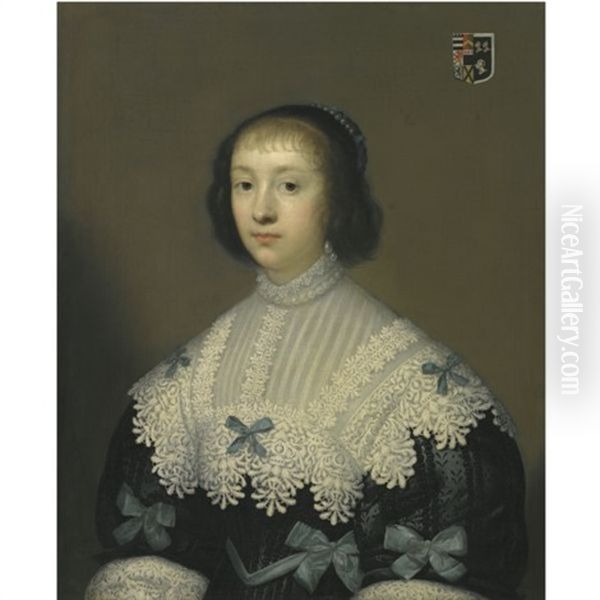 Portrait Of Margaret, Lady Hungerford (1596-1648) Oil Painting by Jonson van Ceulen