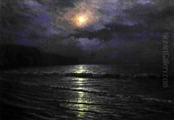 Nuit Calme Sur Les Falaises Oil Painting by Arsene Chabanian