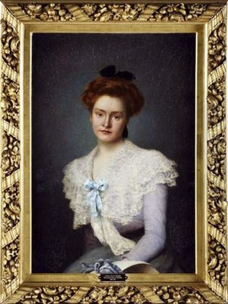 Diane De Polignac, Princesse Henri De Polignac Oil Painting by Jean Pierre Charles de Chabannes La Palice