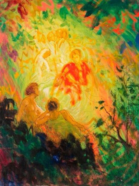 Vision Spirituelle Oil Painting by Maurice Chabas