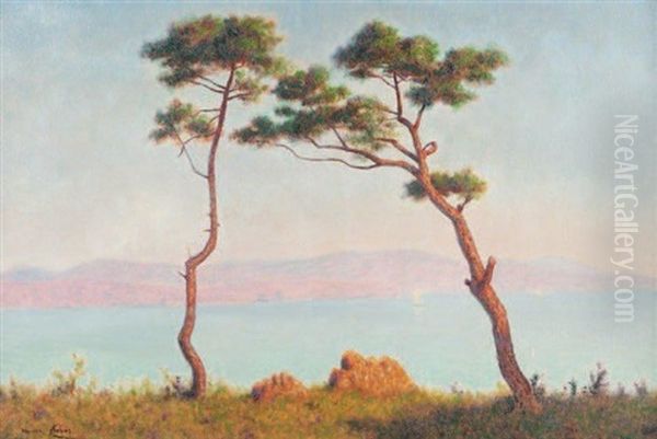 Paysage Aux Grands Pins Oil Painting by Maurice Chabas