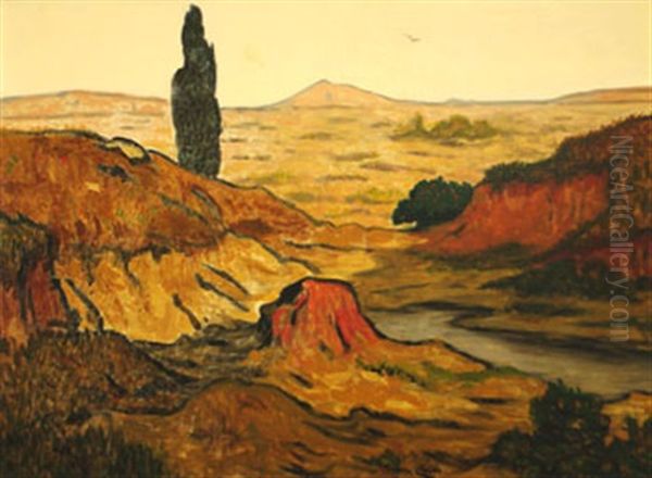 Paysage Synthetiste Oil Painting by Maurice Chabas