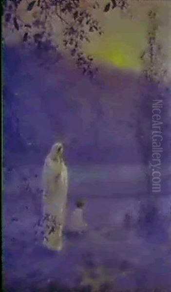 Nocturnal Meditation Oil Painting by Maurice Chabas