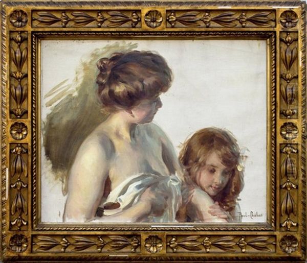 Mere Et Enfant Oil Painting by Paul Emile Chabas