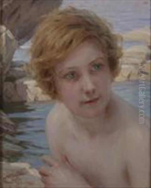 Beauty By The Sea Oil Painting by Paul Emile Chabas