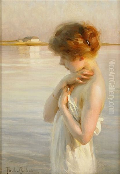 Flicka Vid Vatten Oil Painting by Paul Emile Chabas