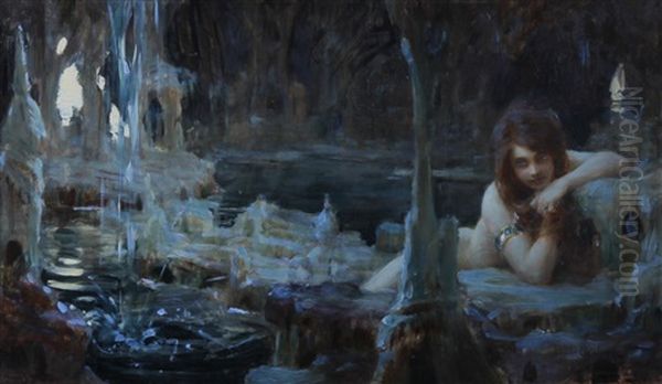 Jeune Naiade Oil Painting by Paul Emile Chabas