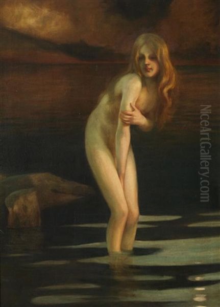 Blonde Au Crepuscule Oil Painting by Paul Emile Chabas