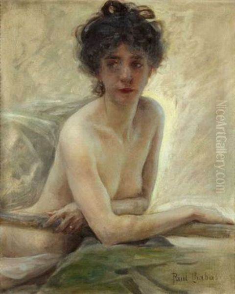 Portrait De Femme Denudee Oil Painting by Paul Emile Chabas