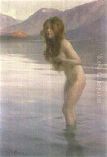 Nudo Al Bagno Oil Painting by Paul Emile Chabas