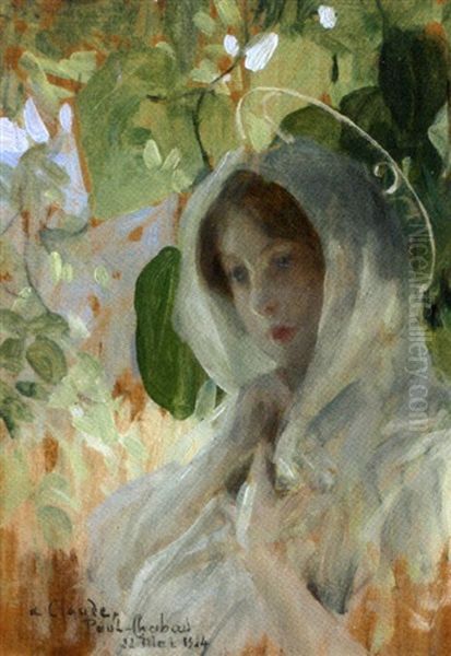 Meditation Oil Painting by Paul Emile Chabas