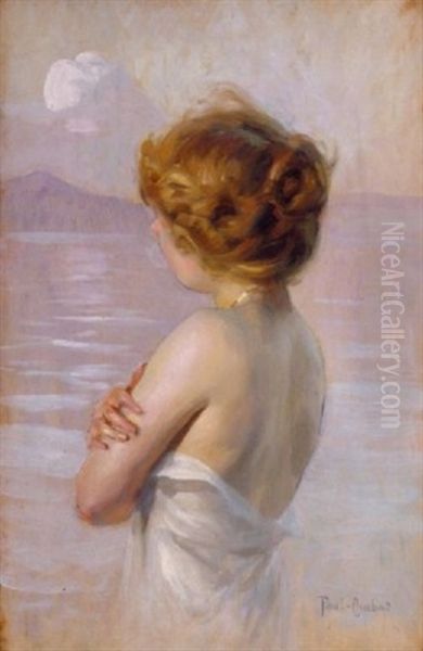 Fille Au Bord De La Mer Oil Painting by Paul Emile Chabas