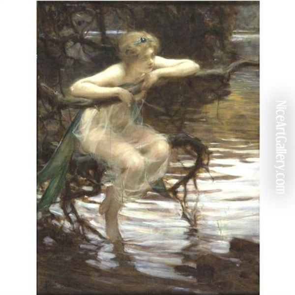 La Libellule Oil Painting by Paul Emile Chabas