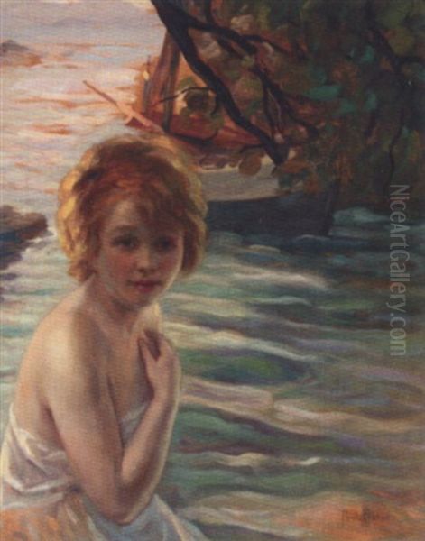 The Bather Oil Painting by Paul Emile Chabas