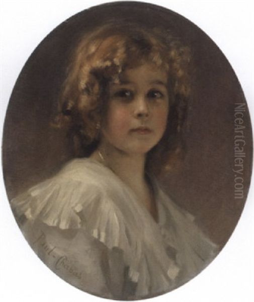 Portrait De Garconnet Oil Painting by Paul Emile Chabas