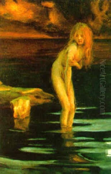 La Frileuse Oil Painting by Paul Emile Chabas