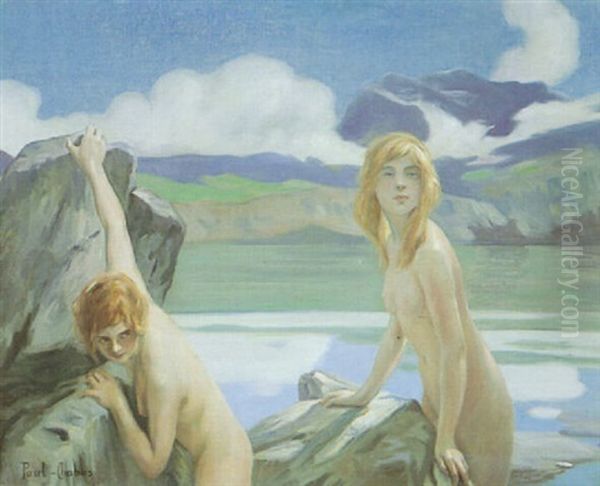 Two Bathers Oil Painting by Paul Emile Chabas