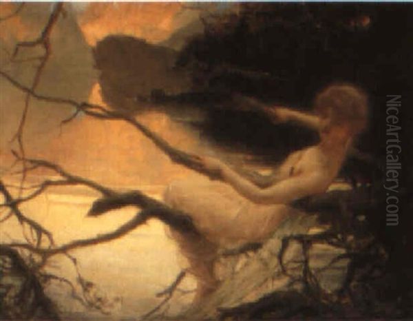 Resting In The Tree Oil Painting by Paul Emile Chabas