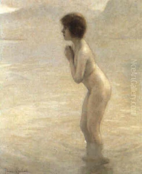 Brume Matinale (lac D'annecy) by Paul Emile Chabas