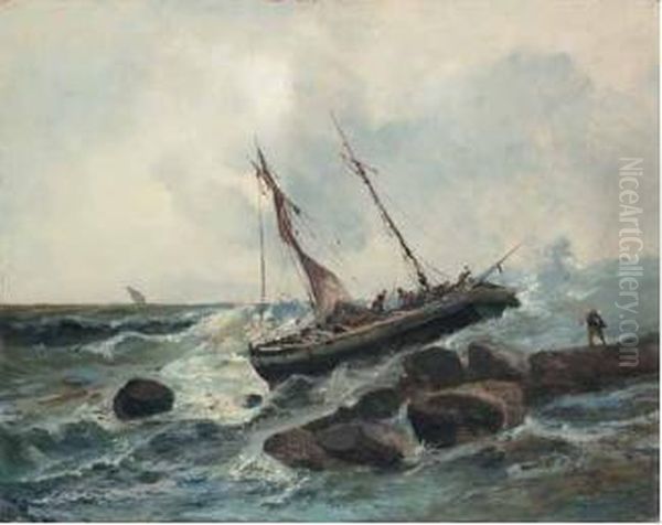 Burrasca Sull'atlantico Oil Painting by Eugenio Amus