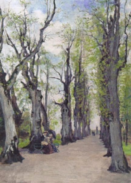 Promenad I Allen Oil Painting by Emma Lowstadt Chadwick