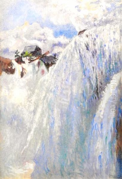 Les Chutes Du Niagara Oil Painting by Francis Brooks Chadwick