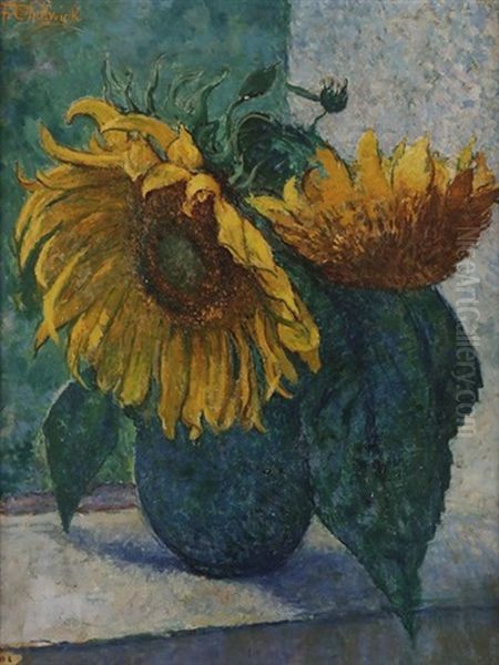 Tournesols Oil Painting by Francis Brooks Chadwick