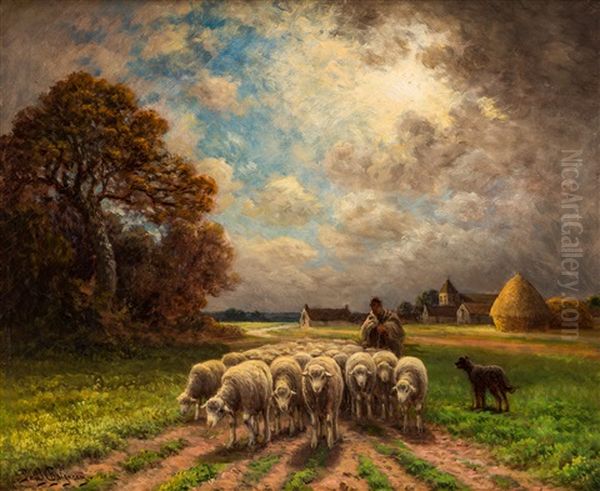 Avant L`orage Oil Painting by Paul Chaigneau