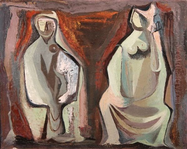 Desfiguras Oil Painting by Gertrudis Chale