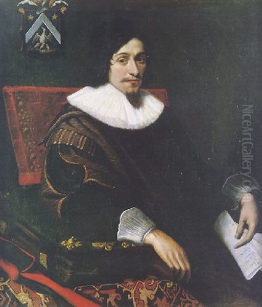 Portrait De Francois De Sabateri, Capitoul De Toulouse Oil Painting by Jean Chalette