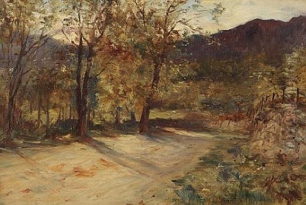 Autumn Pass Of Leny, Callander Oil Painting by George Paul Chalmers