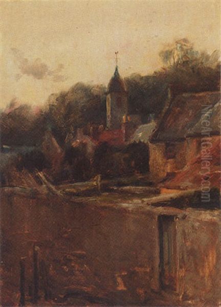 Evening At Culross Oil Painting by Hector Chalmers