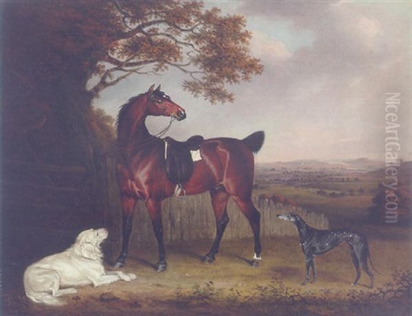 A Favorite Unter Of Robert Bower Of Welham Oil Painting by Henry Bernard Chalon