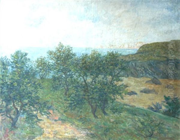 Les Tas De Pois Oil Painting by Ernest Ponthier De Chamaillard