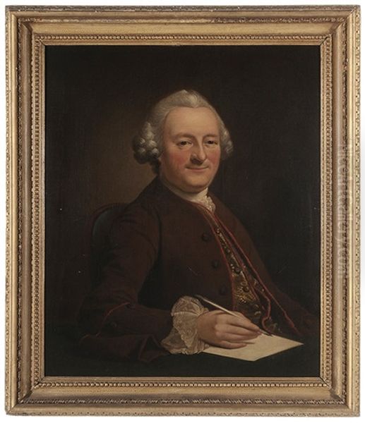 Portrait Said To Be Samuel Lloyd, Esq (1701-1775), Trustee Of The Colony Of Georgia Oil Painting by Mason Chamberlin