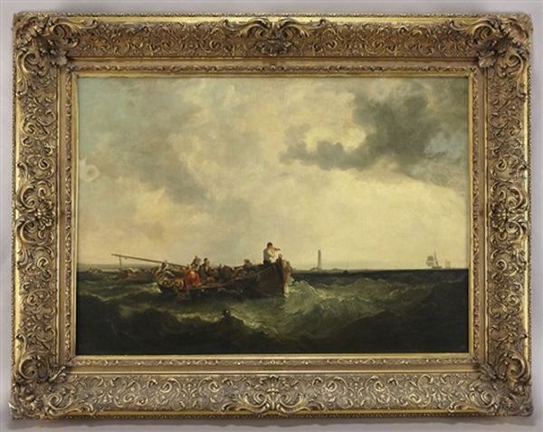 The Smugglers Oil Painting by George William Crawford Chambers