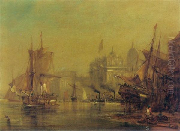 Greenwich Oil Painting by George William Crawford Chambers