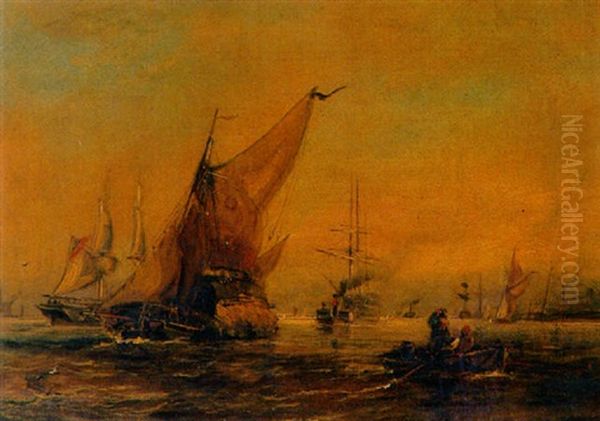 Blackwall Oil Painting by George William Crawford Chambers