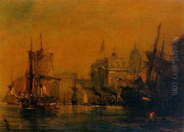 Greenwich Oil Painting by George William Crawford Chambers