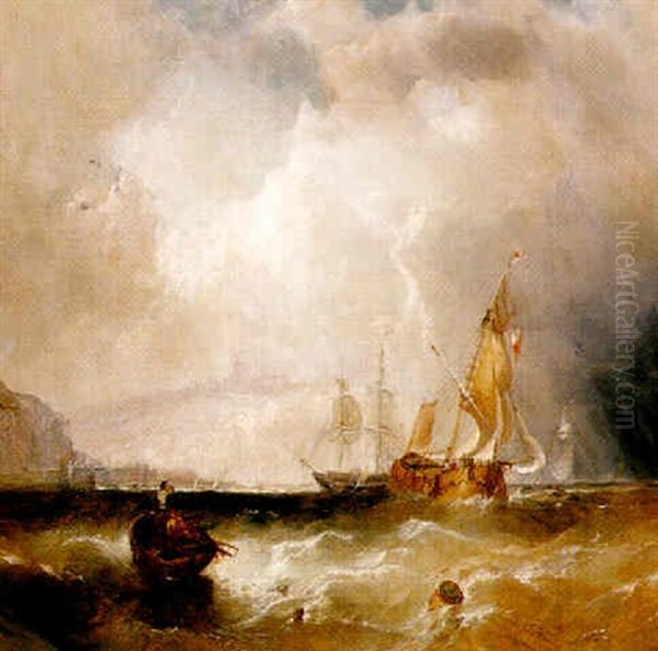 Dover Oil Painting by George William Crawford Chambers