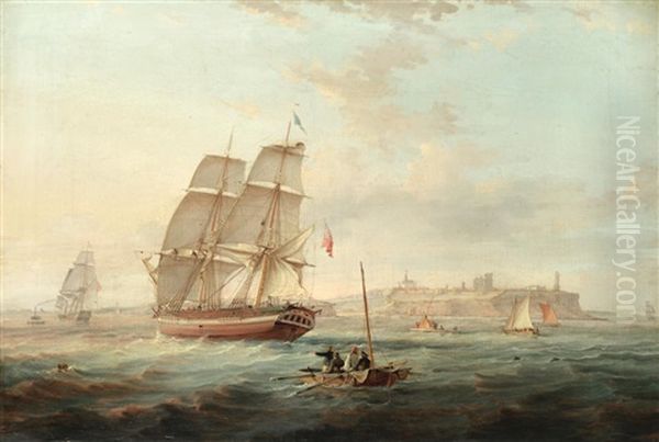 Tynemouth Oil Painting by Sir George Chambers