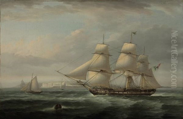 A Mexican Frigate Off Dover by Sir George Chambers